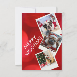 Prettig Kerstfeest Multi-Foto Hond Kerstkaart Kaart