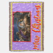 Prettig kerstfeest,muur, raam,beeld deken (Voorkant Verticaal)