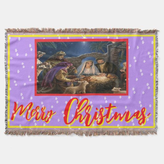 Prettig kerstfeest,muur, raam,beeld deken (Voorkant)
