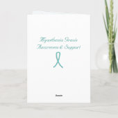 Prettig kerstfeest Myasthenia Gravis Krijger Vakan Kaart (Achterkant)