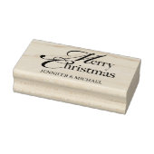 Prettig kerstfeest naam basis rubberstempel (Stempel)