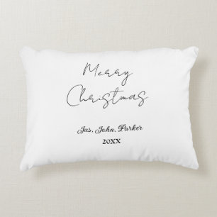 PRETTIG KERSTFEEST NAAM JAAR 20XX EENVOUDIG MINIMA ACCENT KUSSEN