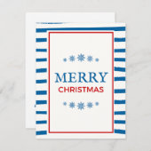 Prettig kerstfeest nautische kerstkaart (Voorkant / Achterkant)