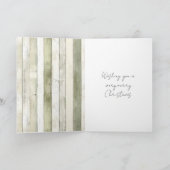 Prettig kerstfeest nepreen houten strepen rendier kaart (Binnen)