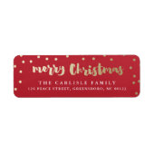 Prettig kerstfeest nepschijn retouradres etiket (Voorkant)