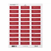 Prettig kerstfeest nepschijn retouradres etiket (Full Sheet)