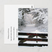 Prettig Kerstfeest - Nieuw Adres Kerstkaart Briefkaart (Voorkant / Achterkant)