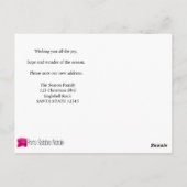 Prettig Kerstfeest - Nieuw Adres Kerstkaart Briefkaart (Achterkant)