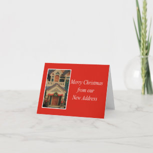 Prettig Kerstfeest - Nieuw adres kerstkaart Feestdagen Kaart