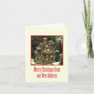 Prettig Kerstfeest - Nieuw Adres Kerstkaart Feestdagen Kaart