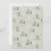 Prettig kerstfeest Nieuw huis Grove den Boom Teken Feestdagenkaart (Achterkant)