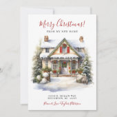 Prettig kerstfeest nieuwe woning aankondiging (Voorkant)