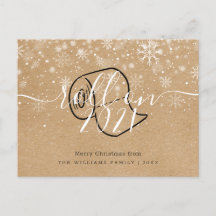 Prettig kerstfeest nieuwjaar Rustieke rol op plezi