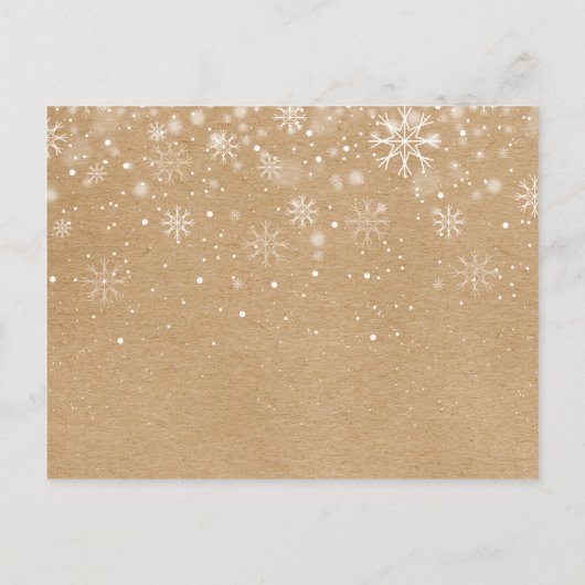 Prettig kerstfeest nieuwjaar Rustieke rol op plezi Uitnodiging Briefkaart (Achterkant)