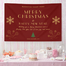 Prettig kerstfeest nieuwjaarsfeestelijke viering f spandoek