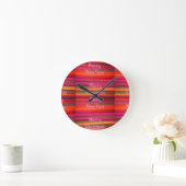 Prettig kerstfeest nieuwjaarsontwerp voor het canv ronde klok (Huis)