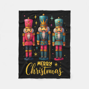 Prettig kerstfeest Notenkraker Ballet Dans Vrouwen Fleece Deken