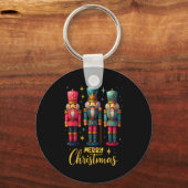 Prettig kerstfeest Notenkraker Ballet Dans Vrouwen Sleutelhanger (Voorkant)
