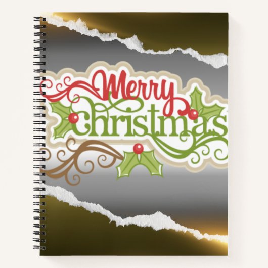 Prettig kerstfeest notitieboek (Voorkant)