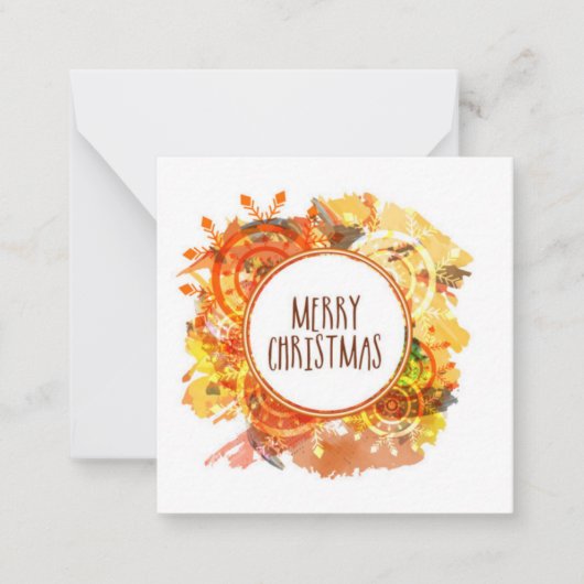 Prettig kerstfeest notitiekaartje (Voorkant)