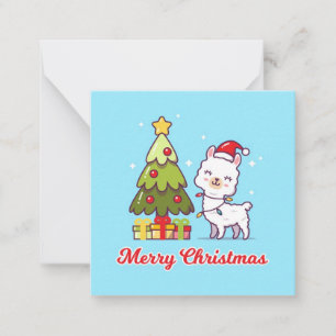 Prettig kerstfeest notitiekaartje