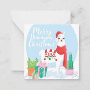 Prettig kerstfeest notitiekaartje
