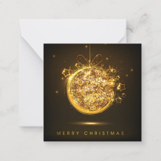 Prettig kerstfeest notitiekaartje (Voorkant)