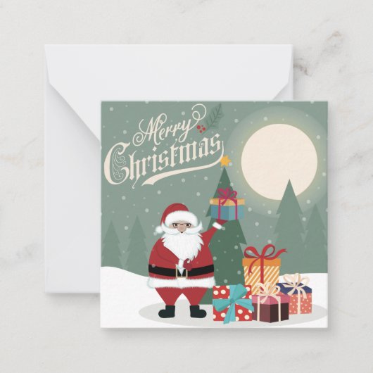 Prettig kerstfeest notitiekaartje (Voorkant)