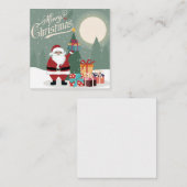 Prettig kerstfeest notitiekaartje (Voorkant / Achterkant)