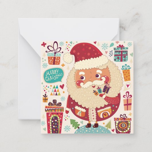 Prettig kerstfeest notitiekaartje (Voorkant)