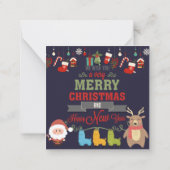 Prettig kerstfeest notitiekaartje (Achterkant)