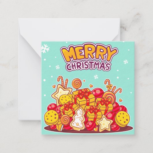 Prettig kerstfeest notitiekaartje (Voorkant)