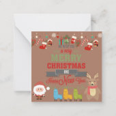 Prettig kerstfeest notitiekaartje (Achterkant)