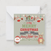 Prettig kerstfeest notitiekaartje (Achterkant)