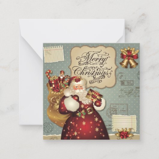 Prettig kerstfeest notitiekaartje (Voorkant)