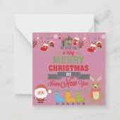 Prettig kerstfeest notitiekaartje (Achterkant)