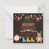 Prettig kerstfeest notitiekaartje (Achterkant)