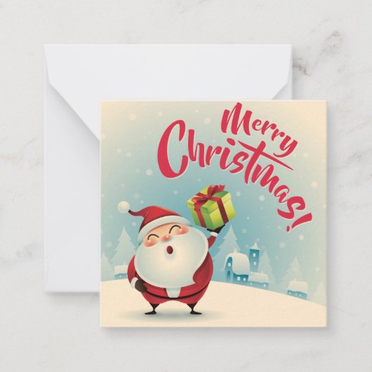 Prettig kerstfeest notitiekaartje (Voorkant)
