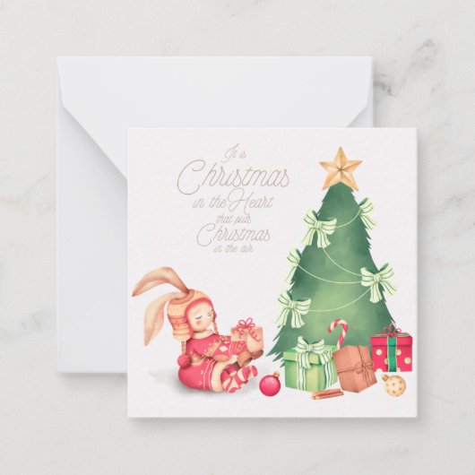 Prettig kerstfeest notitiekaartje (Voorkant)