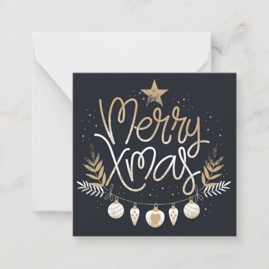 Prettig kerstfeest notitiekaartje (Voorkant)