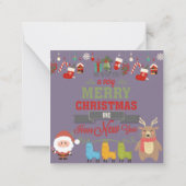 Prettig kerstfeest notitiekaartje (Achterkant)