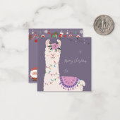 Prettig kerstfeest notitiekaartje (Voorkant / Achterkant in situ)