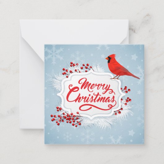 Prettig kerstfeest notitiekaartje (Voorkant)