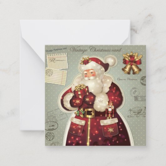 Prettig kerstfeest notitiekaartje (Voorkant)