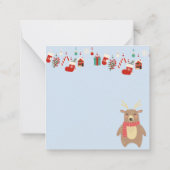 Prettig kerstfeest notitiekaartje (Achterkant)