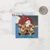 Prettig kerstfeest notitiekaartje (Voorkant / Achterkant in situ)