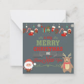 Prettig kerstfeest notitiekaartje (Achterkant)