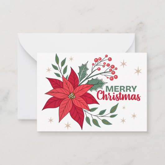 PRETTIG KERSTFEEST NOTITIEKAARTJE (Voorkant)
