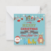 Prettig kerstfeest notitiekaartje (Achterkant)