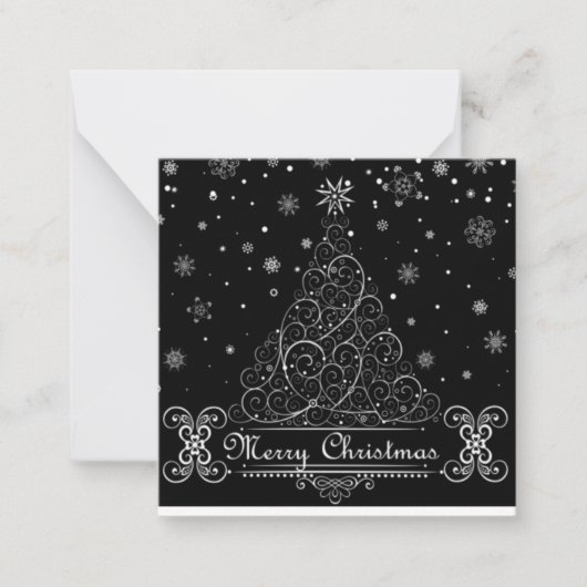 Prettig kerstfeest notitiekaartje (Voorkant)